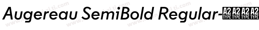 Augereau SemiBold Regular字体转换